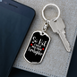 Have My Own Firefighter Keychain Stainless Steel or 18k Gold Dog Tag Keyring-Express Your Love Gifts