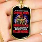 Haven'T Risked Coming Home Firefighter Gift Stainless Steel or 18k Gold Dog Tag 24" Chain-Express Your Love Gifts