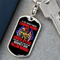 Haven'T Risked Coming Home Firefighter Keychain Stainless Steel or 18k Gold Dog Tag Keyring-Express Your Love Gifts