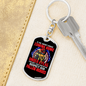 Haven'T Risked Coming Home Firefighter Keychain Stainless Steel or 18k Gold Dog Tag Keyring-Express Your Love Gifts