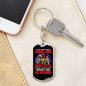 Haven'T Risked Coming Home Firefighter Keychain Stainless Steel or 18k Gold Dog Tag Keyring-Express Your Love Gifts