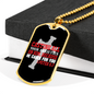 He Cares 1 Peter 5:7 Necklace Stainless Steel or 18k Gold Dog Tag 24" Chain-Express Your Love Gifts