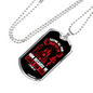 He Cares For You 1 Peter 5:7 Necklace Stainless Steel or 18k Gold Dog Tag 24-Express Your Love Gifts