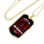 He Cares For You 1 Peter 5:7 Necklace Stainless Steel or 18k Gold Dog Tag 24-Express Your Love Gifts