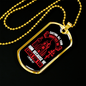 He Cares For You 1 Peter 5:7 Necklace Stainless Steel or 18k Gold Dog Tag 24-Express Your Love Gifts