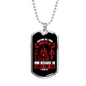 He Cares For You 1 Peter 5:7 Necklace Stainless Steel or 18k Gold Dog Tag 24-Express Your Love Gifts