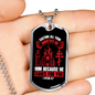 He Cares For You 1 Peter 5:7 Necklace Stainless Steel or 18k Gold Dog Tag 24-Express Your Love Gifts