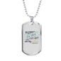 He Count Stars Psalm 147:4 Necklace Stainless Steel or 18k Gold Dog Tag 24" Chain-Express Your Love Gifts
