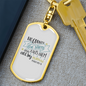 He Counts Stars Psalm 147:4 Keychain Stainless Steel or 18k Gold Dog Tag Keyring-Express Your Love Gifts