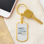 He Counts Stars Psalm 147:4 Keychain Stainless Steel or 18k Gold Dog Tag Keyring-Express Your Love Gifts