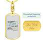 He Counts Stars Psalm 147:4 Keychain Stainless Steel or 18k Gold Dog Tag Keyring-Express Your Love Gifts