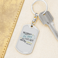 He Counts Stars Psalm 147:4 Keychain Stainless Steel or 18k Gold Dog Tag Keyring-Express Your Love Gifts