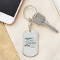 He Counts Stars Psalm 147:4 Keychain Stainless Steel or 18k Gold Dog Tag Keyring-Express Your Love Gifts