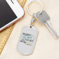He Counts Stars Psalm 147:4 Keychain Stainless Steel or 18k Gold Dog Tag Keyring-Express Your Love Gifts