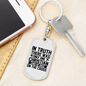He Died On The Cross Keychain Stainless Steel or 18k Gold Dog Tag Keyring-Express Your Love Gifts