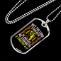 He Gave Me Strength 2 Timothy 4:17 Christian Necklace Stainless Steel or 18k Gold Dog Tag 24" Chain-Express Your Love Gifts