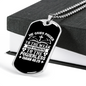 He Gives Power Cross Isaiah 40:29 Necklace Stainless Steel or 18k Gold Dog Tag 24" Chain-Express Your Love Gifts