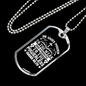 He Gives Power Cross Isaiah 40:29 Necklace Stainless Steel or 18k Gold Dog Tag 24" Chain-Express Your Love Gifts