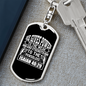 He Gives Power Isaiah 40:29 Keychain Stainless Steel or 18k Gold Dog Tag Keyring-Express Your Love Gifts
