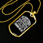 He Gives Power Isaiah 40:29 Necklace Stainless Steel or 18k Gold Dog Tag 24" Chain-Express Your Love Gifts