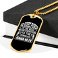 He Gives Power Isaiah 40:29 Necklace Stainless Steel or 18k Gold Dog Tag 24" Chain-Express Your Love Gifts