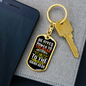 He Gives Strength Isaiah 40:29 Keychain Stainless Steel or 18k Gold Dog Tag Keyring-Express Your Love Gifts