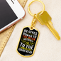 He Gives Strength Isaiah 40:29 Keychain Stainless Steel or 18k Gold Dog Tag Keyring-Express Your Love Gifts