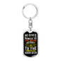 He Gives Strength Isaiah 40:29 Keychain Stainless Steel or 18k Gold Dog Tag Keyring-Express Your Love Gifts