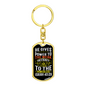 He Gives Strength Isaiah 40:29 Keychain Stainless Steel or 18k Gold Dog Tag Keyring-Express Your Love Gifts