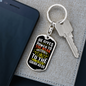 He Gives Strength Isaiah 40:29 Keychain Stainless Steel or 18k Gold Dog Tag Keyring-Express Your Love Gifts
