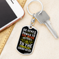 He Gives Strength Isaiah 40:29 Keychain Stainless Steel or 18k Gold Dog Tag Keyring-Express Your Love Gifts