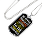 He Gives Strength Isaiah 40:29 Necklace Stainless Steel or 18k Gold Dog Tag 24" Chain-Express Your Love Gifts