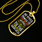 He Gives Strength Isaiah 40:29 Necklace Stainless Steel or 18k Gold Dog Tag 24" Chain-Express Your Love Gifts