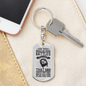 He Has A Plan Keychain Stainless Steel or 18k Gold Dog Tag Keyring-Express Your Love Gifts