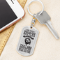 He Has A Plan Keychain Stainless Steel or 18k Gold Dog Tag Keyring-Express Your Love Gifts