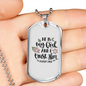 He Is My God Psalm 91:2 Necklace Stainless Steel or 18k Gold Dog Tag 24" Chain-Express Your Love Gifts