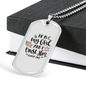 He Is My God Psalm 91:2 Necklace Stainless Steel or 18k Gold Dog Tag 24" Chain-Express Your Love Gifts