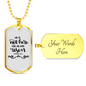 He Is Not Here Matthew 28:6 Necklace Stainless Steel or 18k Gold Dog Tag 24" Chain-Express Your Love Gifts