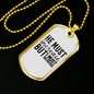 He Must Increase Necklace Stainless Steel or 18k Gold Dog Tag 24" Chain-Express Your Love Gifts