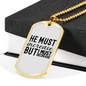 He Must Increase Necklace Stainless Steel or 18k Gold Dog Tag 24" Chain-Express Your Love Gifts