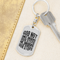 He orders Our Stops Keychain Stainless Steel or 18k Gold Dog Tag Keyring-Express Your Love Gifts