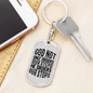 He orders Our Stops Keychain Stainless Steel or 18k Gold Dog Tag Keyring-Express Your Love Gifts