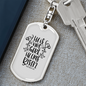 He'S Not Here Matthew 28:6 Keychain Stainless Steel or 18k Gold Dog Tag Keyring-Express Your Love Gifts
