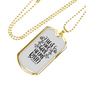 He's Not Here Matthew 28:6 Necklace Stainless Steel or 18k Gold Dog Tag 24" Chain-Express Your Love Gifts