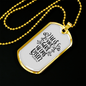 He's Not Here Matthew 28:6 Necklace Stainless Steel or 18k Gold Dog Tag 24" Chain-Express Your Love Gifts