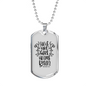 He's Not Here Matthew 28:6 Necklace Stainless Steel or 18k Gold Dog Tag 24" Chain-Express Your Love Gifts