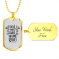 He's Not Here Matthew 28:6 Necklace Stainless Steel or 18k Gold Dog Tag 24" Chain-Express Your Love Gifts