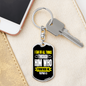 He Strengthens Me White Philippians 4:13 Keychain Stainless Steel or 18k Gold Dog Tag Keyring-Express Your Love Gifts