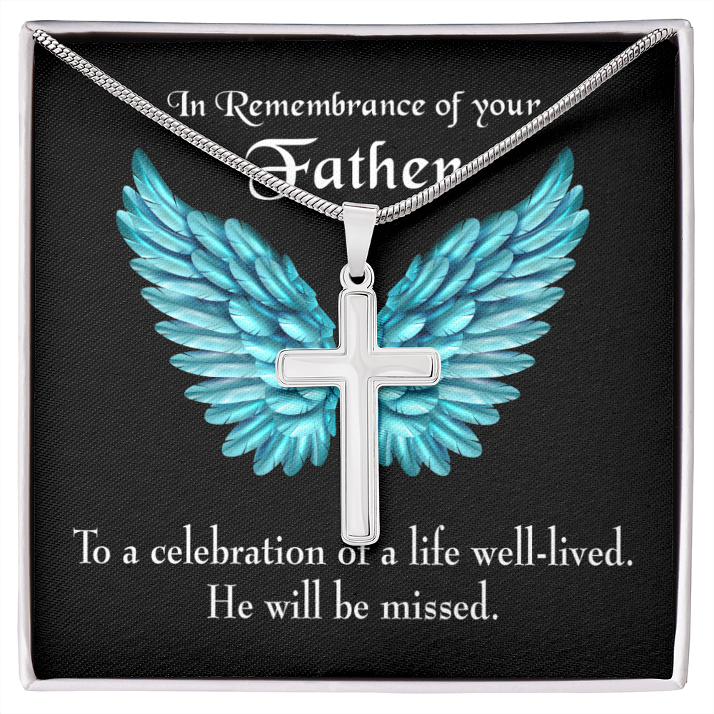 Memorial Dad Remembrance Necklace