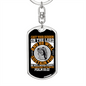 He Will Sustain Psalm 55:22 Keychain Stainless Steel or 18k Gold Dog Tag Keyring-Express Your Love Gifts